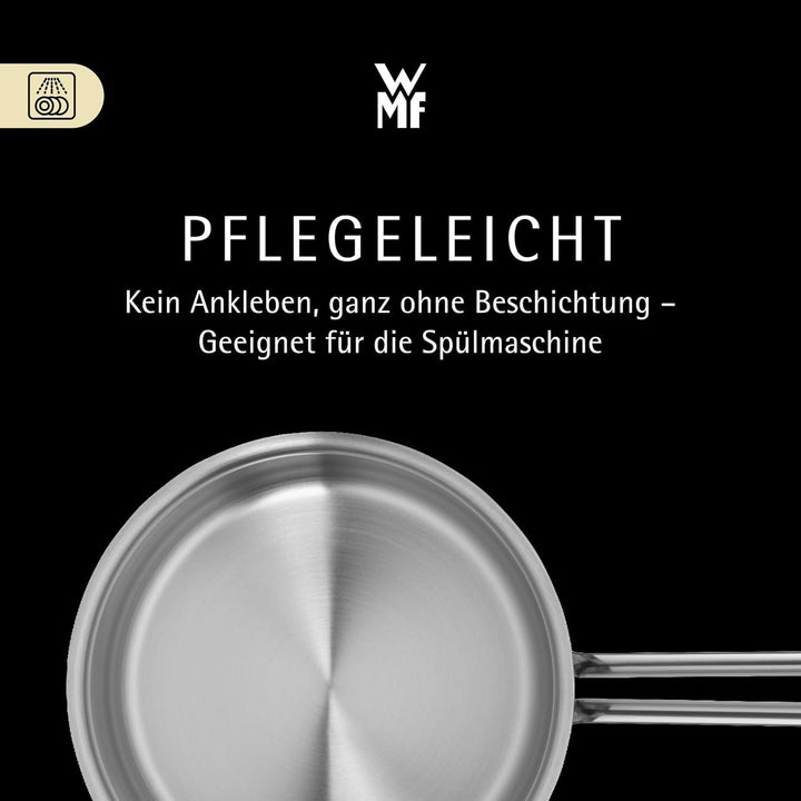 WMF Aparto Vorteils Topfset Induktion 6-teilig, Kochtopf Set mit Glasdeckel, Cromargan Edelstahl pol