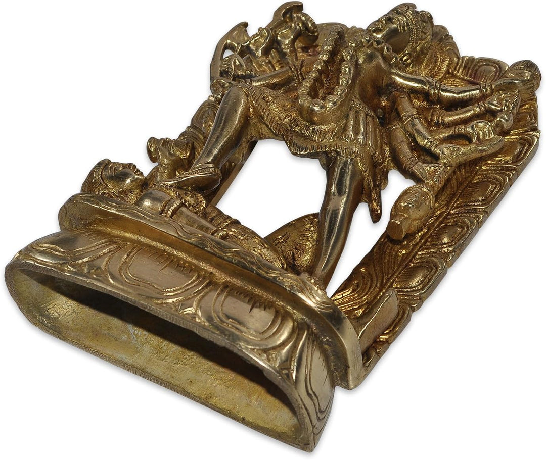 DakshCraft Göttin Kali Idol Statue Steht auf Shiv für zu Hause Dekor Geschenke antike Elemente Pooja
