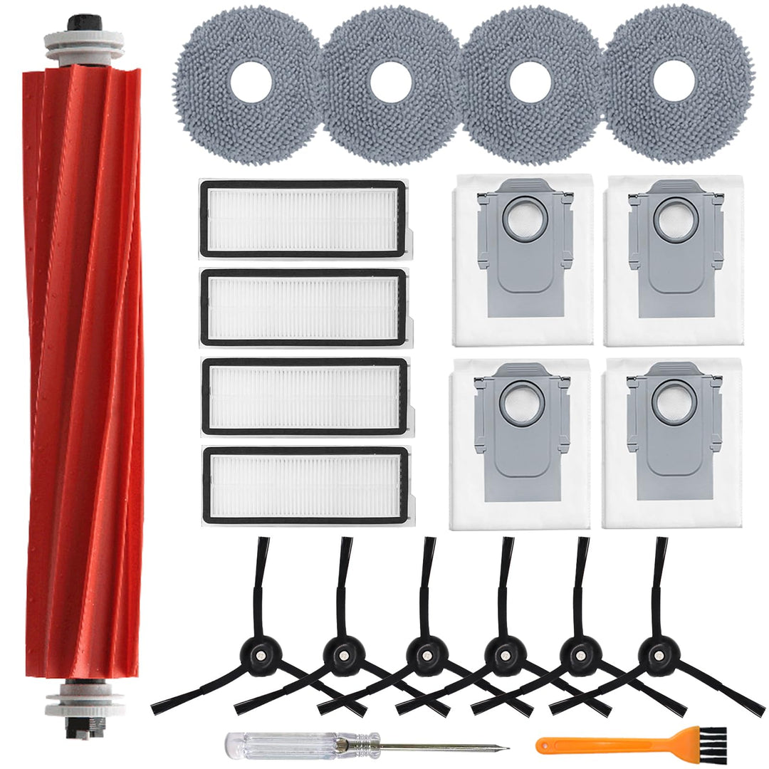 Zubehör Ersatzteil für Roborock Qrevo S/Qrevo Pro/Qrevo MaxV Staubsauger, Zubehörset mit 1 Hauptbürs