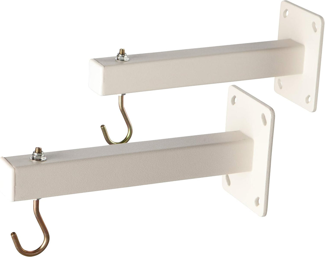 celexon Eco/Pro Serie Wandabstandshalter - 15cm - Stahl - weiss - 2 Halter Economy / Professional 15