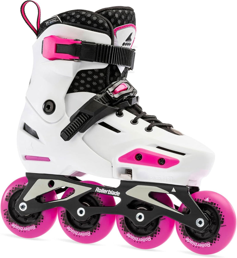 Rollerblade Mädchen Apex Inlineskate 235 White/Pink, 235 White/Pink