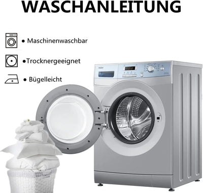 Luowei Bettwäsche Rote Rosen Bettbezug 135x200cm 4 Teilig Romantische Rosen-Blume Bedruckte Microfas