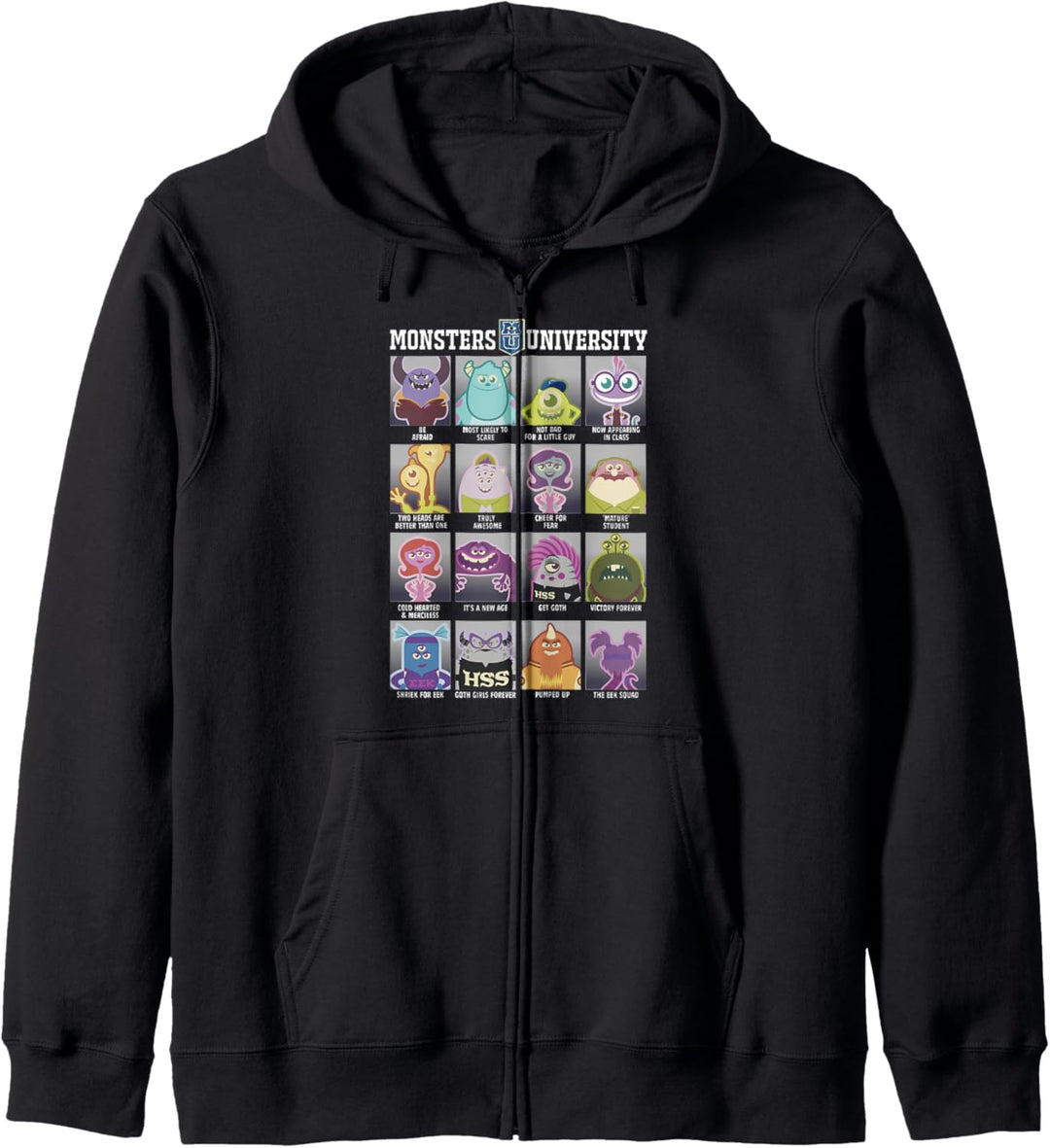 Disney Pixar Monsters University Class Photos Kapuzenjacke