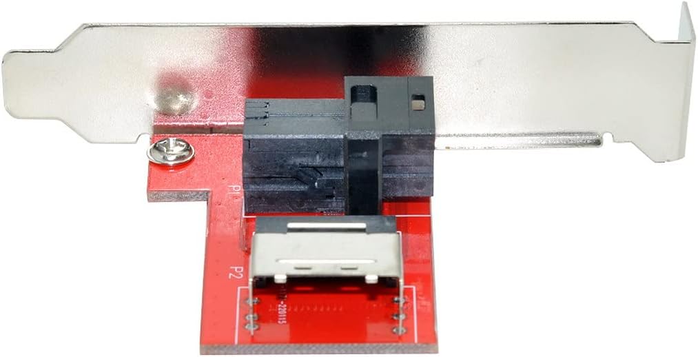 cablecc PCI-Express 4.0 Mini SAS SFF-8087 auf SAS HD SFF-8643 PCBA-Buchsenadapter mit Halterung SFF-