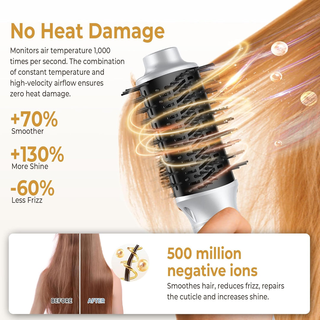 Hair Styler Set 7 in 1, OKWRAP Airstyler With 110000 U/Min Hochtouriger Motor Haartrockner Warmluftb
