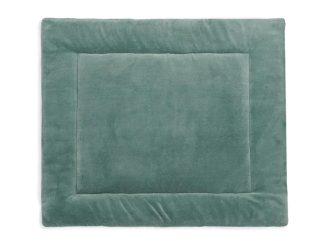 Jollein Krabbeldecke Laufgittereinlage 80x100 cm River knit ash green, 80x100 cm (1er Pack)