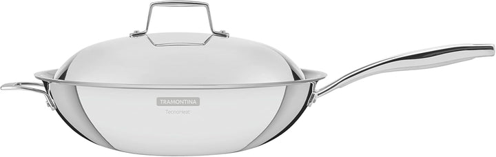 Tramontina 62158/320 Grano Wok, Edelstahl, Edelstahl