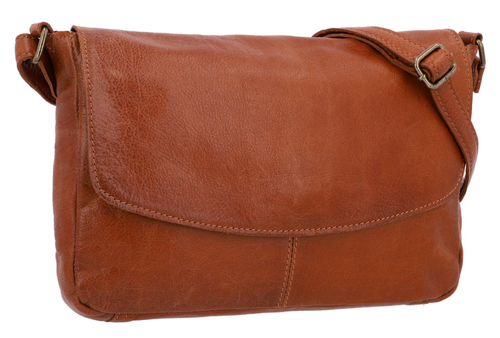 Gusti Leder Umhängetasche Damen - Maisie – Kleine Ledertasche Damen aus Echtleder - Vintage Umhänget