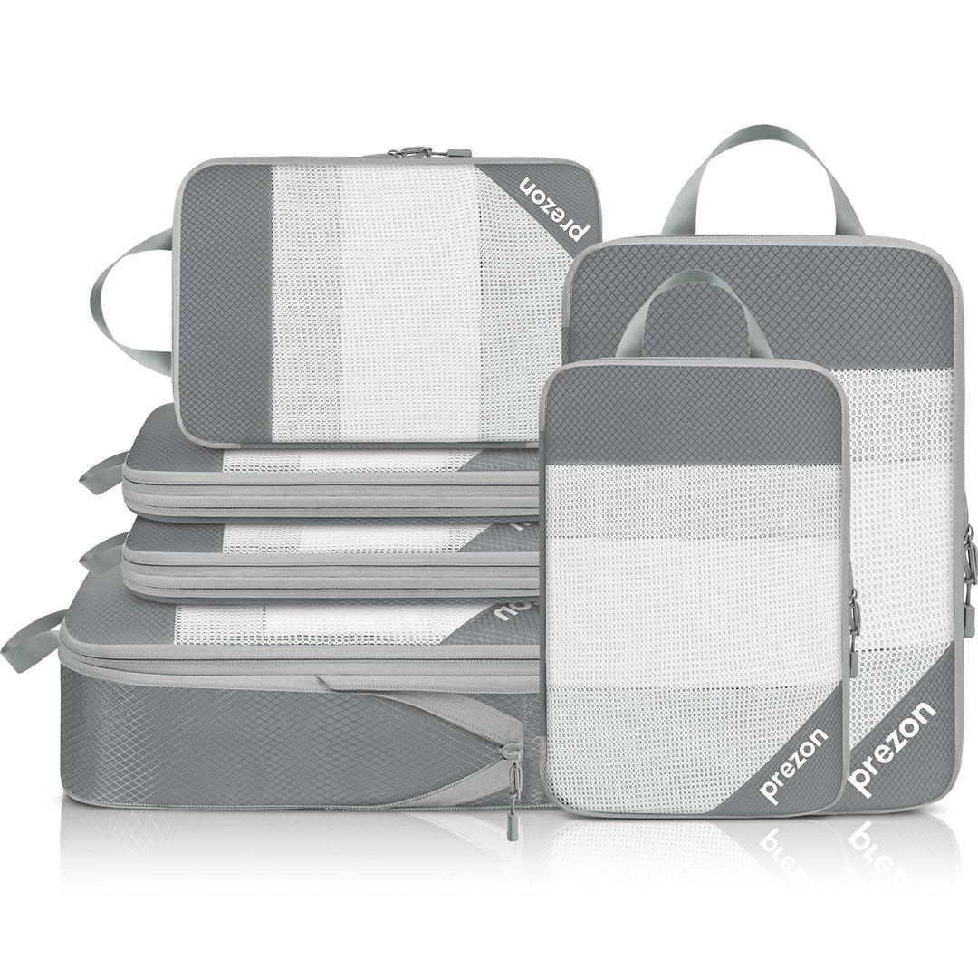 6 Set Kompressions-Packwürfel, Durchsichtiges Design, Platzsparend, Leicht, Massgeschneidertes Katio