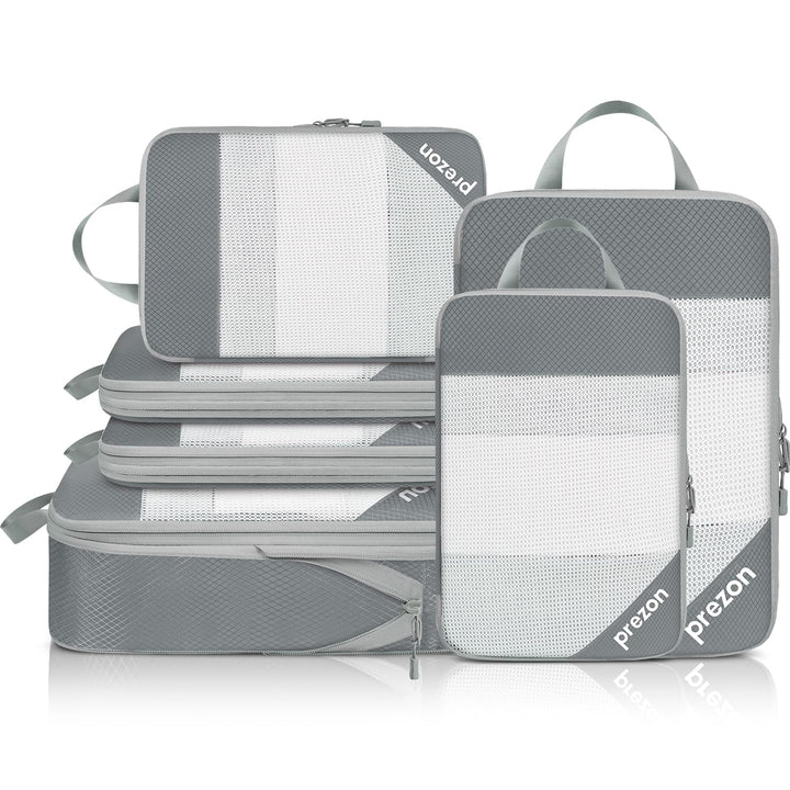 6 Set Kompressions-Packwürfel, Durchsichtiges Design, Platzsparend, Leicht, Massgeschneidertes Katio