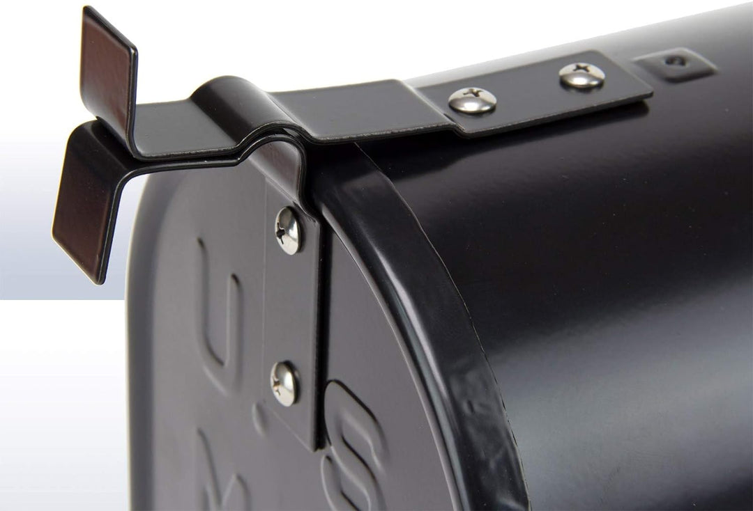 DEMA Alu American Mailbox Postkasten US Briefkasten mechanischer Postmelder Retro schwarz