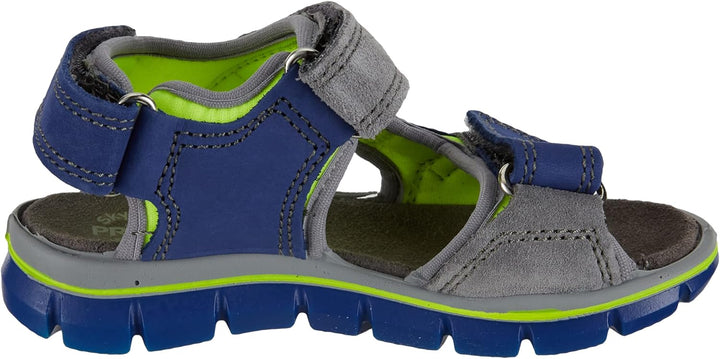 PRIMIGI Jungen Tevez Durchgängies Plateau Sandalen, Blau Grau
