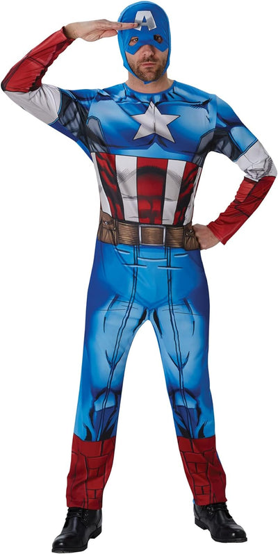 Rubie's - Captain America Marvel Univers Classic - Adult, Action Dress Ups und Zubehör STD, STD