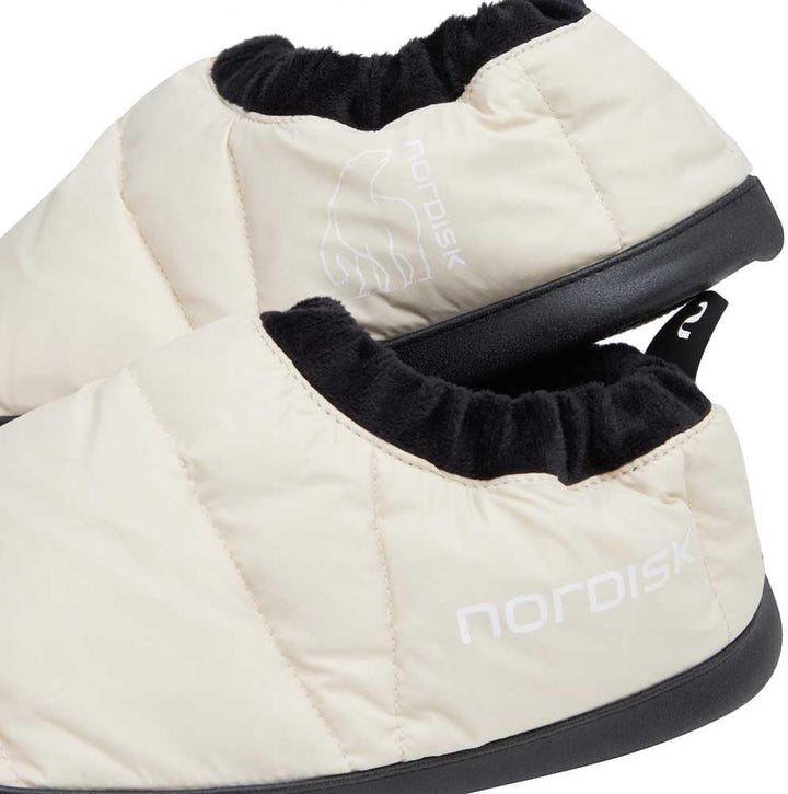 Nordisk Mos Down Shoe Luxus Daunenschuhe Daunen Hüttenschuhe Hausschuhe XS S M L Sandshell S – EU 35