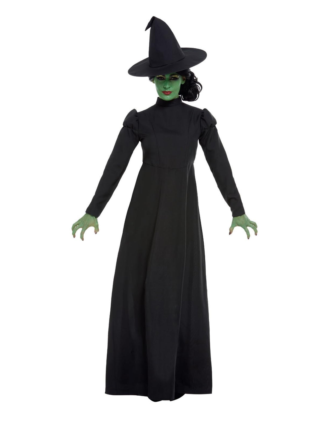 Wicked Witch Costume, Black, with Dress & Hat, (M) M - UK Size 12-14 Schwarz, M - UK Size 12-14 Schw