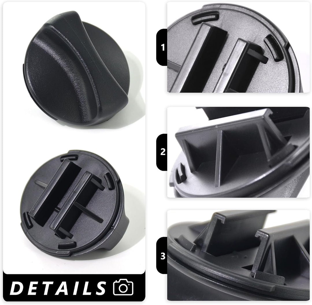 2186494B Kühlschrank-Wasserfilterkappe, schwarz, kompatibel mit Whirlpool Kühlschrank, ersetzt WP218