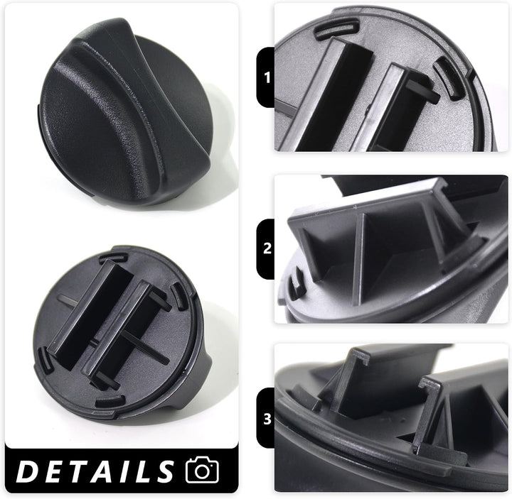 2186494B Kühlschrank-Wasserfilterkappe, schwarz, kompatibel mit Whirlpool Kühlschrank, ersetzt WP218