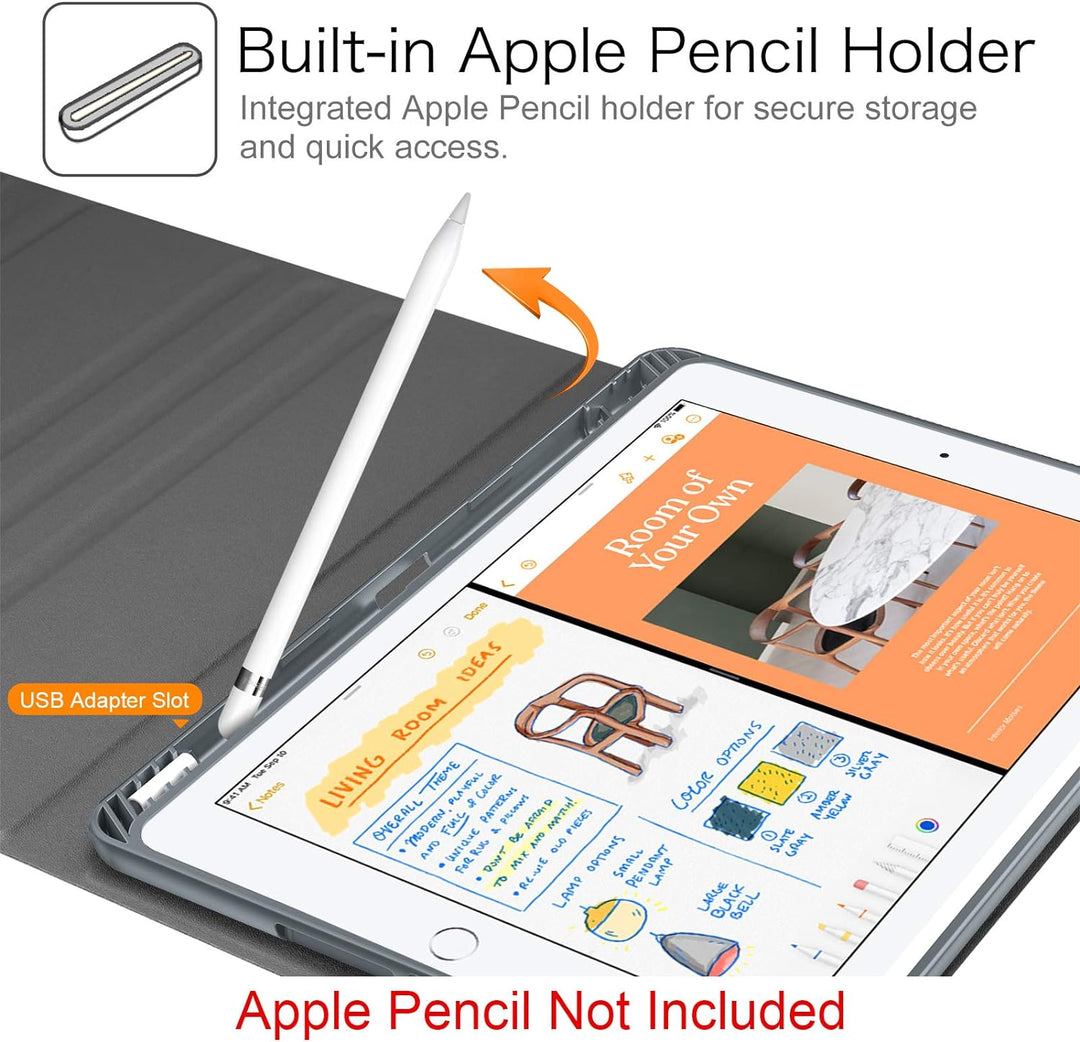 Fintie Hülle mit Tastatur für iPad 9. / 8. / 7. Generation (10.2 Zoll, 2021/2020/2019), Beleuchtete