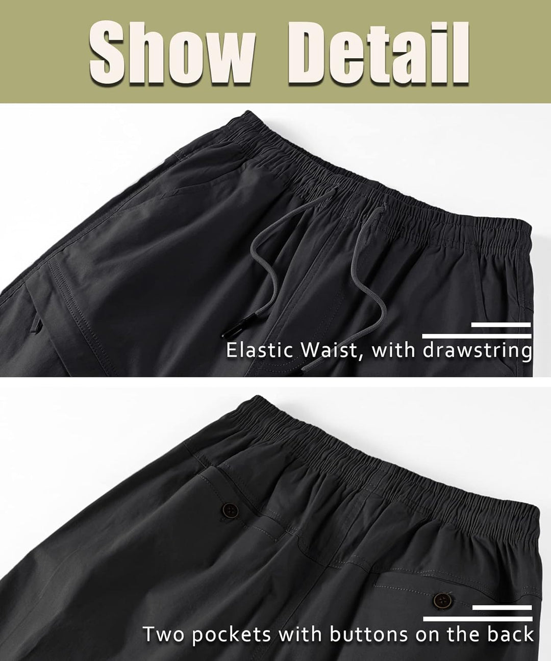 Herren Cargo Shorts aus Baumwolle Vintage Chino Shorts mit vielen Taschen Sommer Bermuda Kurze Hose