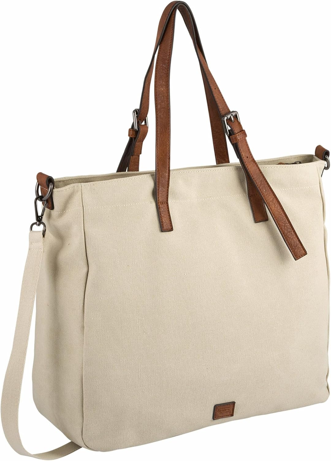 camelactive bags_Womenwear SAND Damen Tragetasche L, off white, 39x16x36