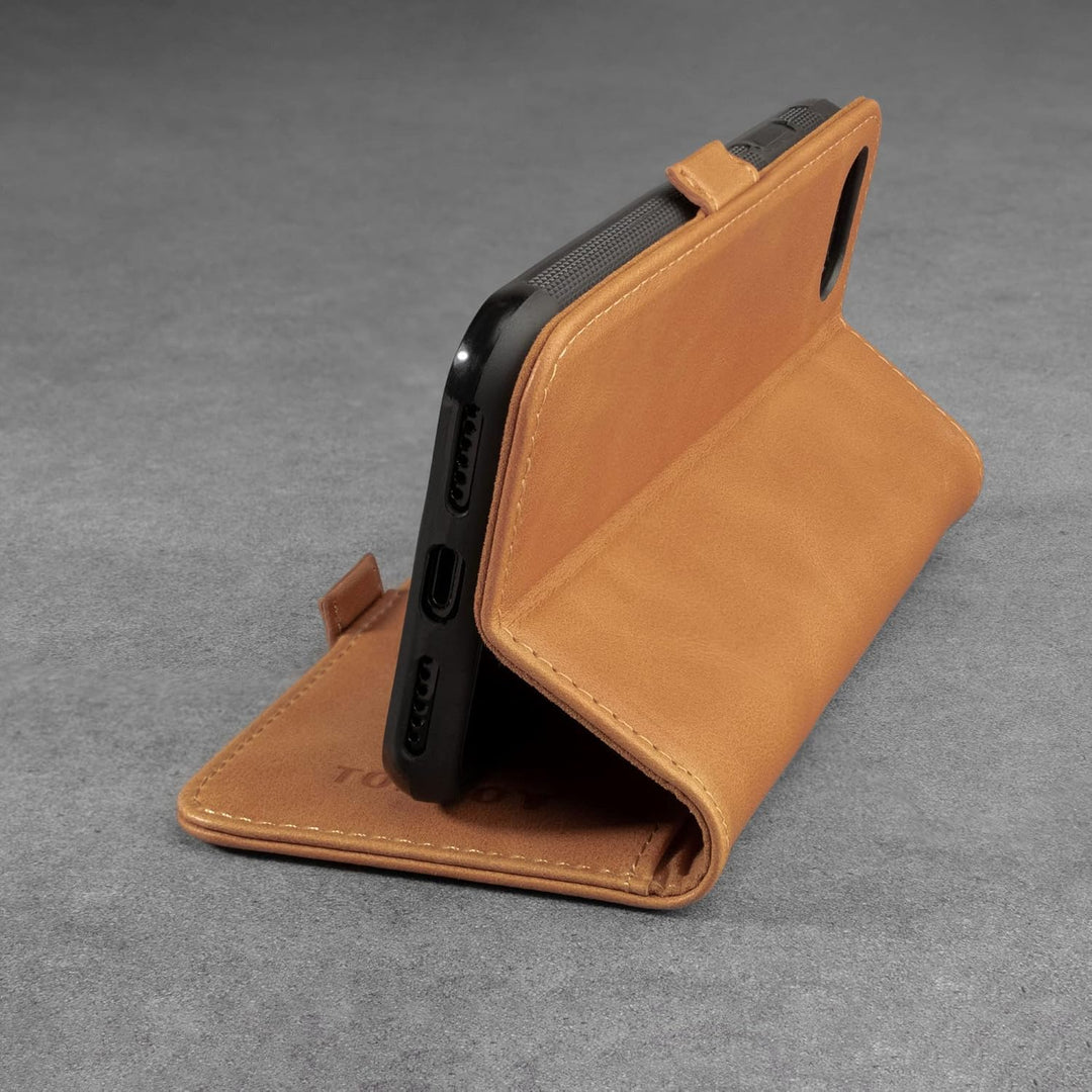 TORRO Hülle kompatibel mit iPhone SE 2022/2020 und iPhone 7/8 – Premium Leder Hülle mit Standfunktio