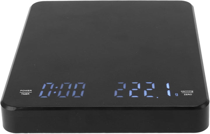 Kaffeewaage, USB-Aufladung, Automatische Nulllöschung, Hohe Genauigkeit, LED-Digitalanzeige, Handgeb