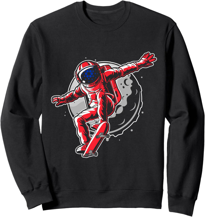 Cardano Space Skating, Kryptowährung Millionär ADA Token Sweatshirt