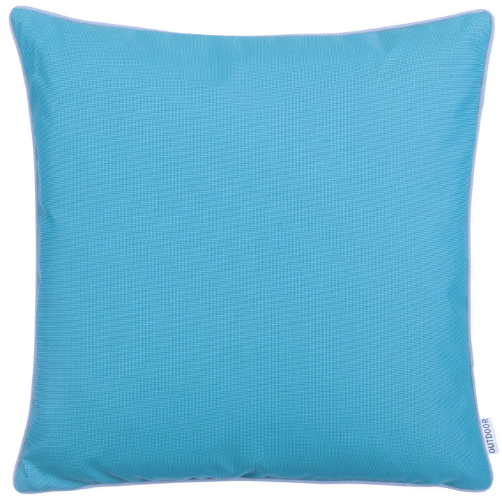 Brandsseller Outdoor Garten Kissen Dekokissen mit Paspel - Garngefärbt Uni Schmutz- und Wasserabweis