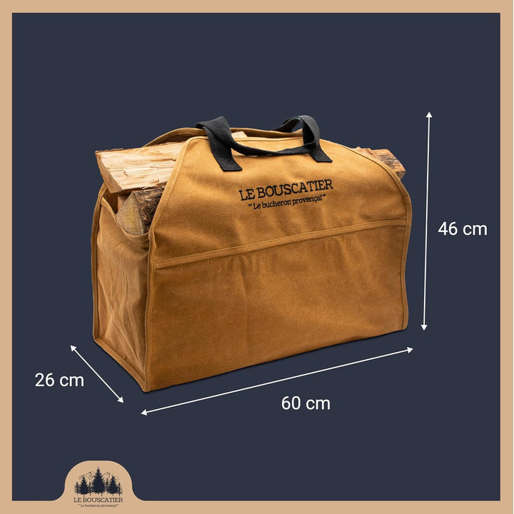 Transporttasche für Brennholz, robust und robust, für Brennholz, 60 x 46 x 26 cm, 50 l, Mehrzweck-Ko