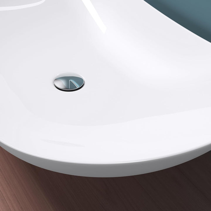 Mai & Mai Aufsatzwaschbecken Waschschale Waschbecken in Weiss aus Keramik inkl. Nano-Versiegelung Br