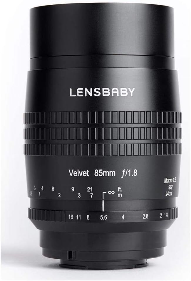 Lensbaby - Velvet 85 - für Sony E - Weich und samtig - Perfekt für Makro und Porträts - Glüheffekt S