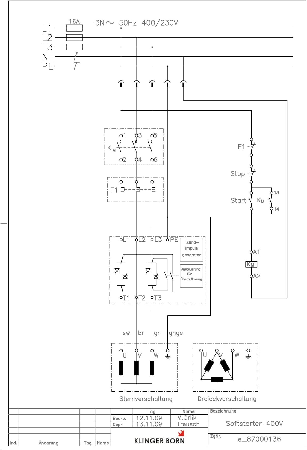 Softstarter Sanftanlauf 3,0-7,5kW S3-400-3,0-7,5