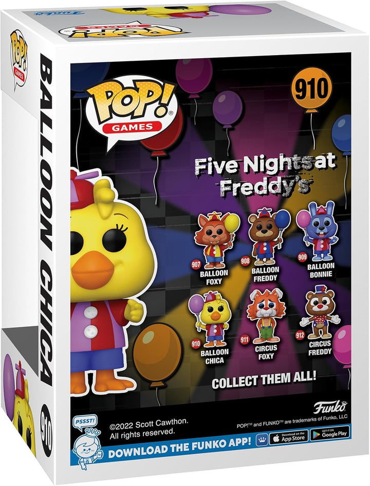 Funko Pop! Games: Five Nights at Freddy's (FNAF) SB - Balloon Chica The Chicken - Vinyl-Sammelfigur