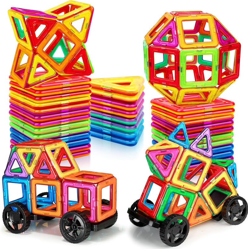 KALOISYHE Magnetische Bausteine Spielzeug ab 3 4 5 6 Jahre alte Mädchen Junge, für Kinder im Alter v