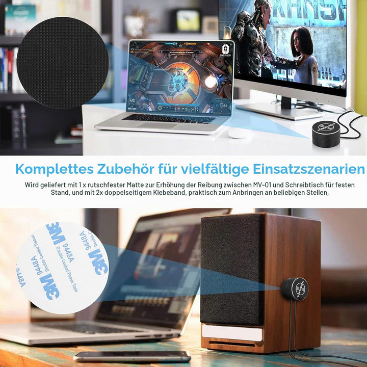Nobsound Mini 3.5 mm Volume Control Button Speaker Audio Adjuster Box for PC/Amplifier 3.5mm AUX Pre