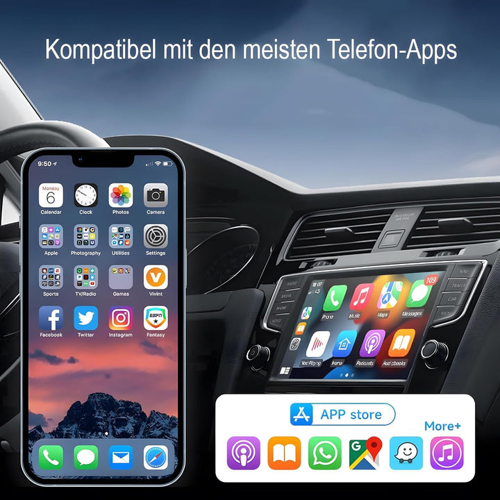 M.I.C. Wireless CarPlay & Android Auto Adapter : kabellose Umwandlung von CarPlay & Android Auto, US