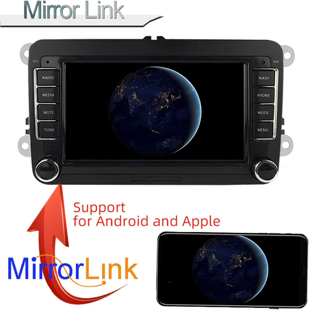 GOFORJUMP 2 DIN Android 17,8 cm GPS-Navigationssystem Autoradio Media Player für Bora Golf V/W P/olo