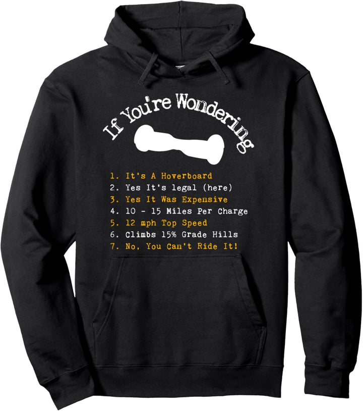 Hoverboard Checklist Cool & Funny hoverboard Gift Pullover Hoodie