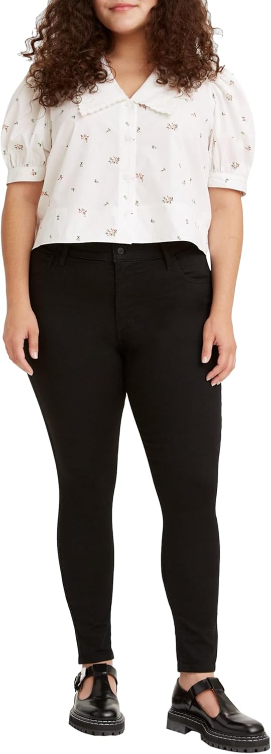 Levi's Damen 720 High Rise Super Skinny Jeans 23W / 28L Black Celestial, 23W / 28L Black Celestial