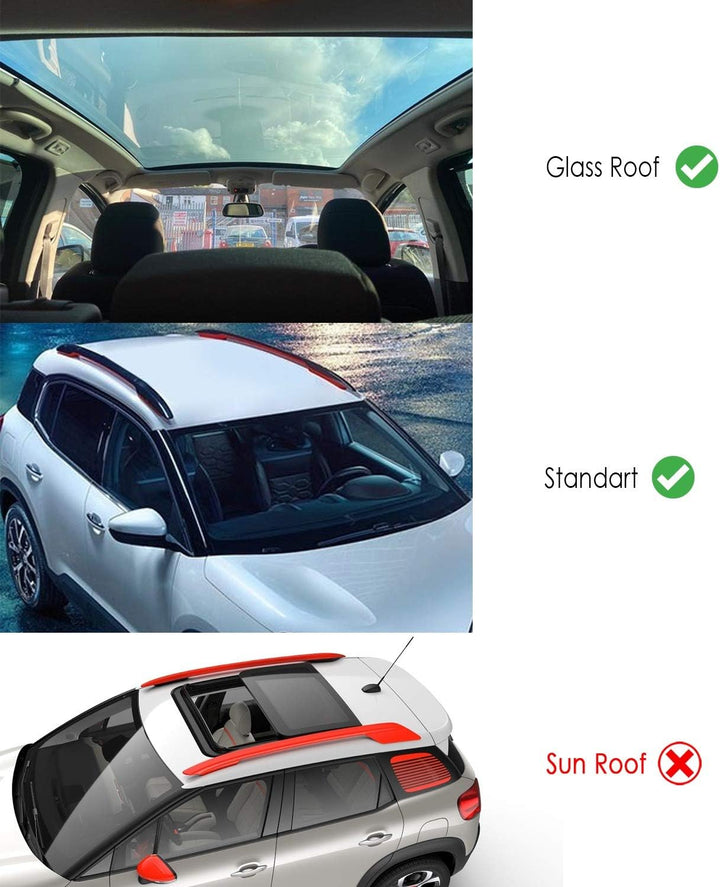 RE&AR Tuning Kompatibel mit Dacia Duster 2014-2018 Relingträger Fly Modell Dachträger Gepackträger S
