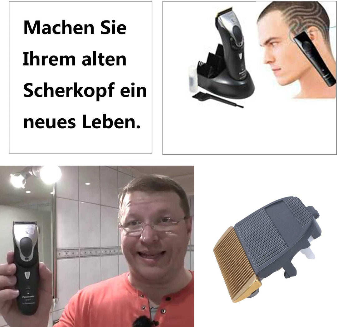 Poweka ER1611 Scherkopf Kompatibel mit Panasonic Haarschneidemaschine - Ersatzscherkopf WER 9902 X-T