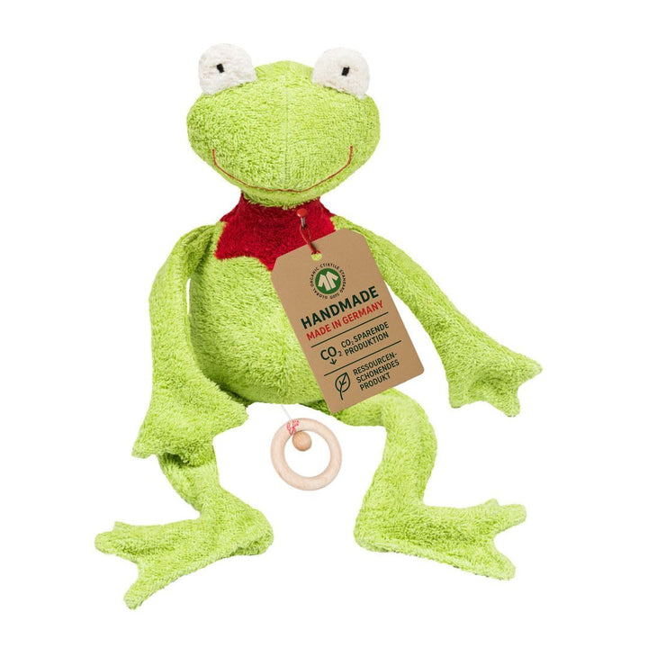 Efie Bio - Spieluhr Schlenker Frosch, kontrolliert biologischer Anbau (organic), Made in Germany, GO