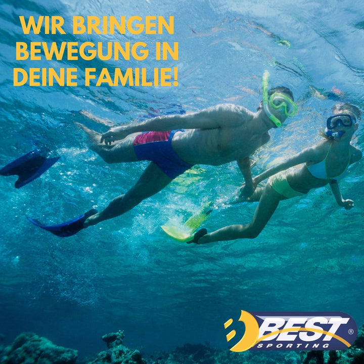 Best Sporting Schnorchelmaske Erwachsene I Taucherbrille mit Schnorchel & Panoramascheibe I langlebi