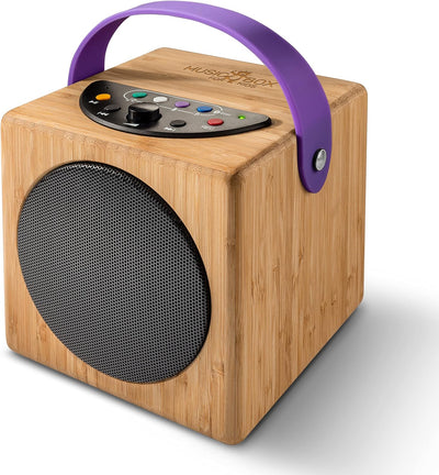 KidzAudio Music Box for Kids - Tragbarer -Lautsprecher für Kinder mit Wiedergabe von USB-Stick oder