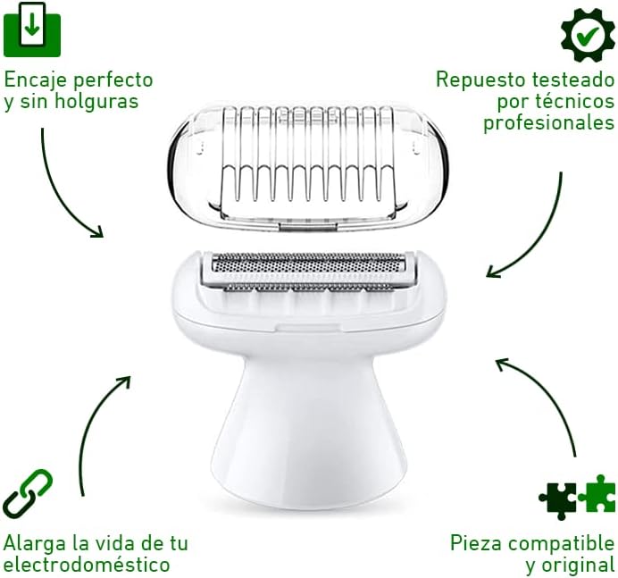 Electrododo 81719635 Rasierkopf für Epilierer Braun Silk Epil 9 Flex