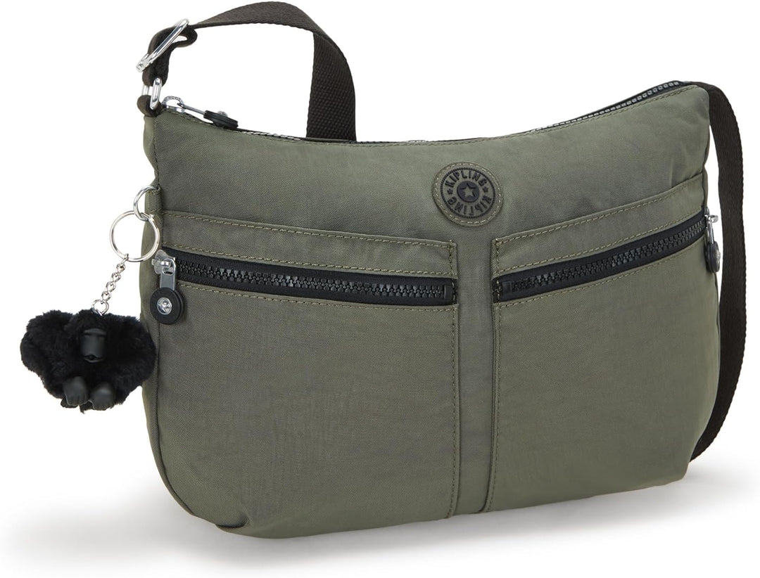 Kipling Womens IZELLAH Crossbody, Green Moss, 12x33x23 cm, Green Moss