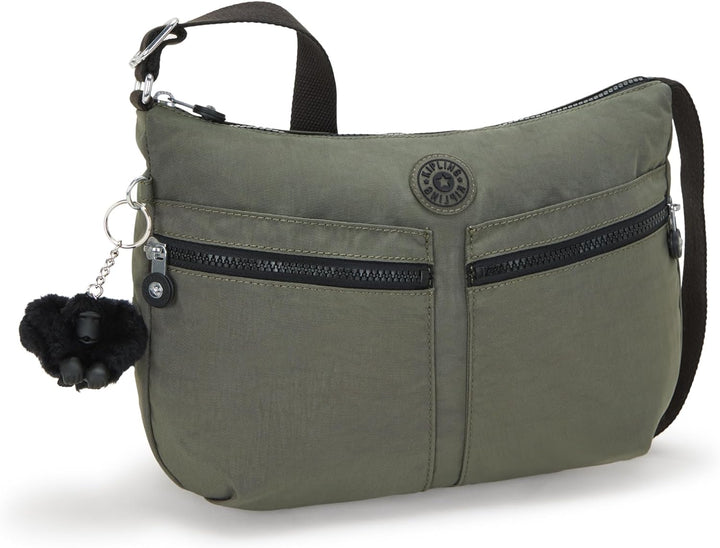 Kipling Womens IZELLAH Crossbody, Green Moss, 12x33x23 cm, Green Moss