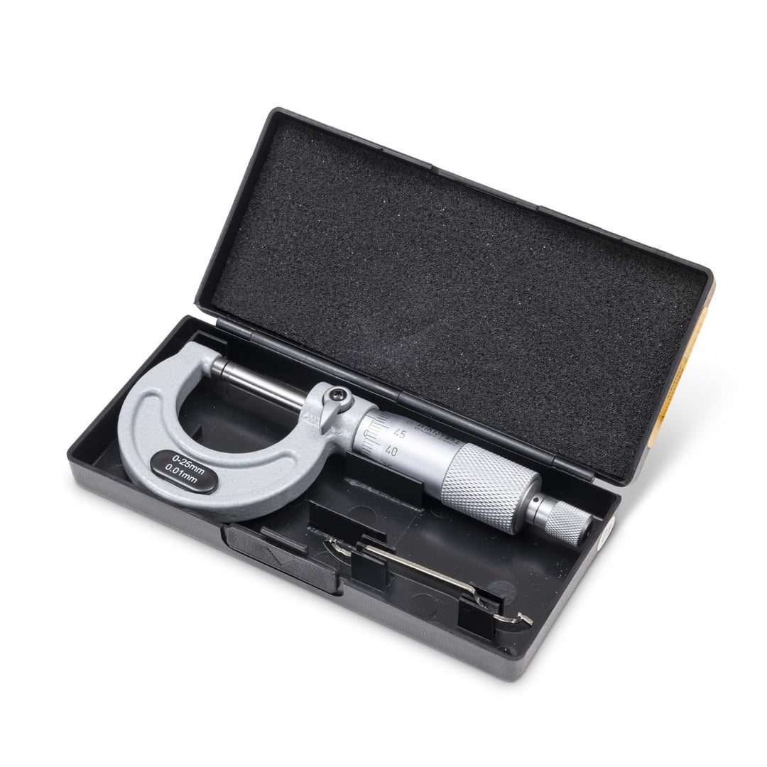 WIKISTORE PROFESSIONELLER MIKROMETER 25-50 mm, Zentesimalmikrometer, Industrielle Präzision mit Alum