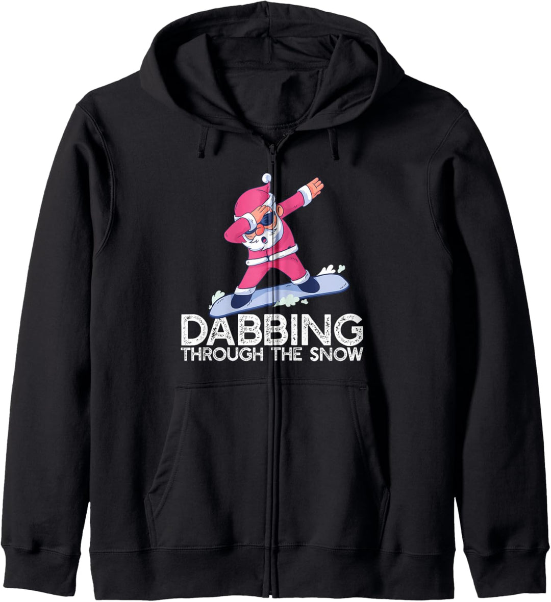 DABBING DURCH DEN SCHNEE Santa Claus Dabs Snowboard Meme Kapuzenjacke