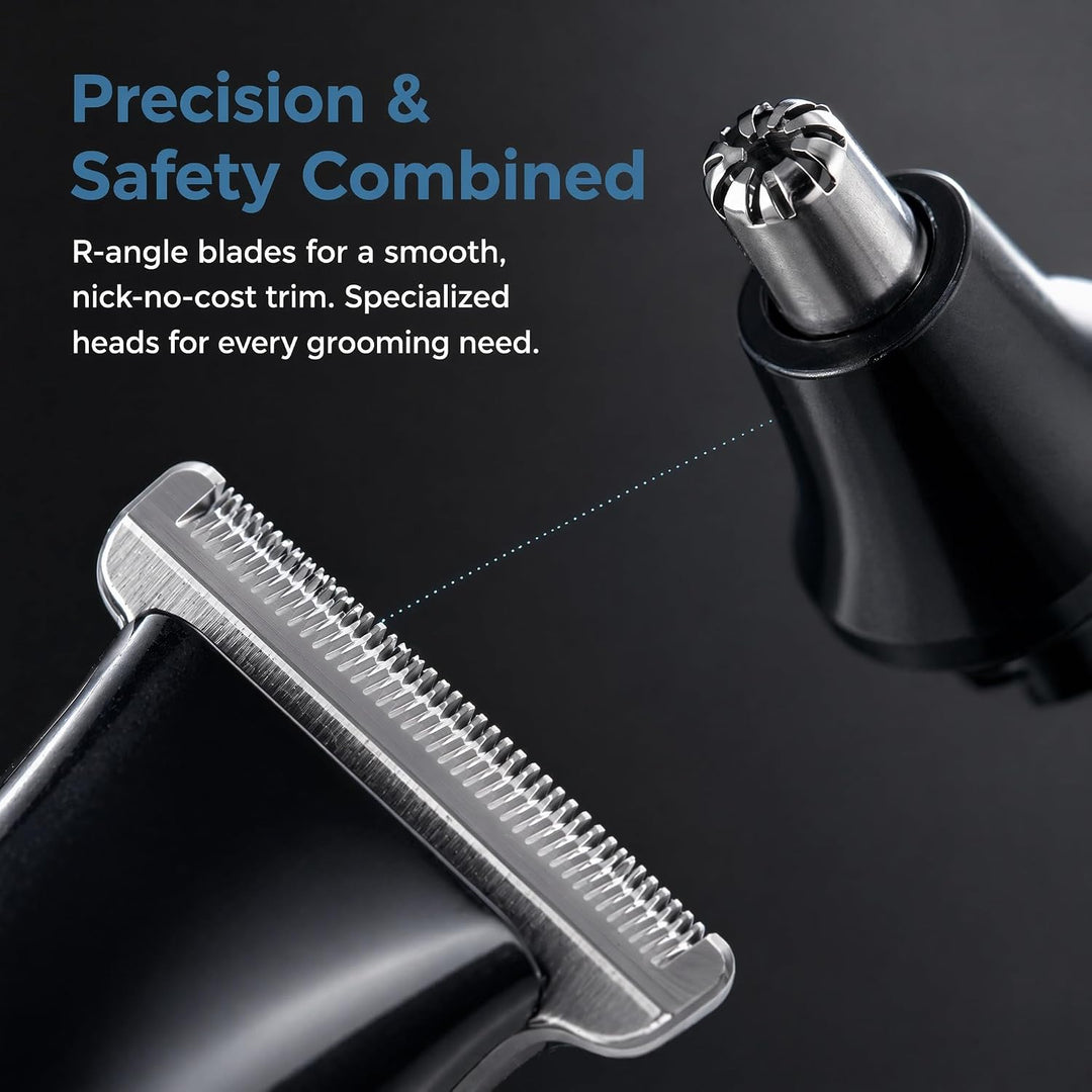 Rückenrasierer Elektrisch Herren 5-in-1 Körpertrimmer, Body Groomer Set | mit Ausziehbarem Arm, Wass